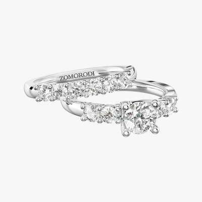 Wedding Ring and Matching Band